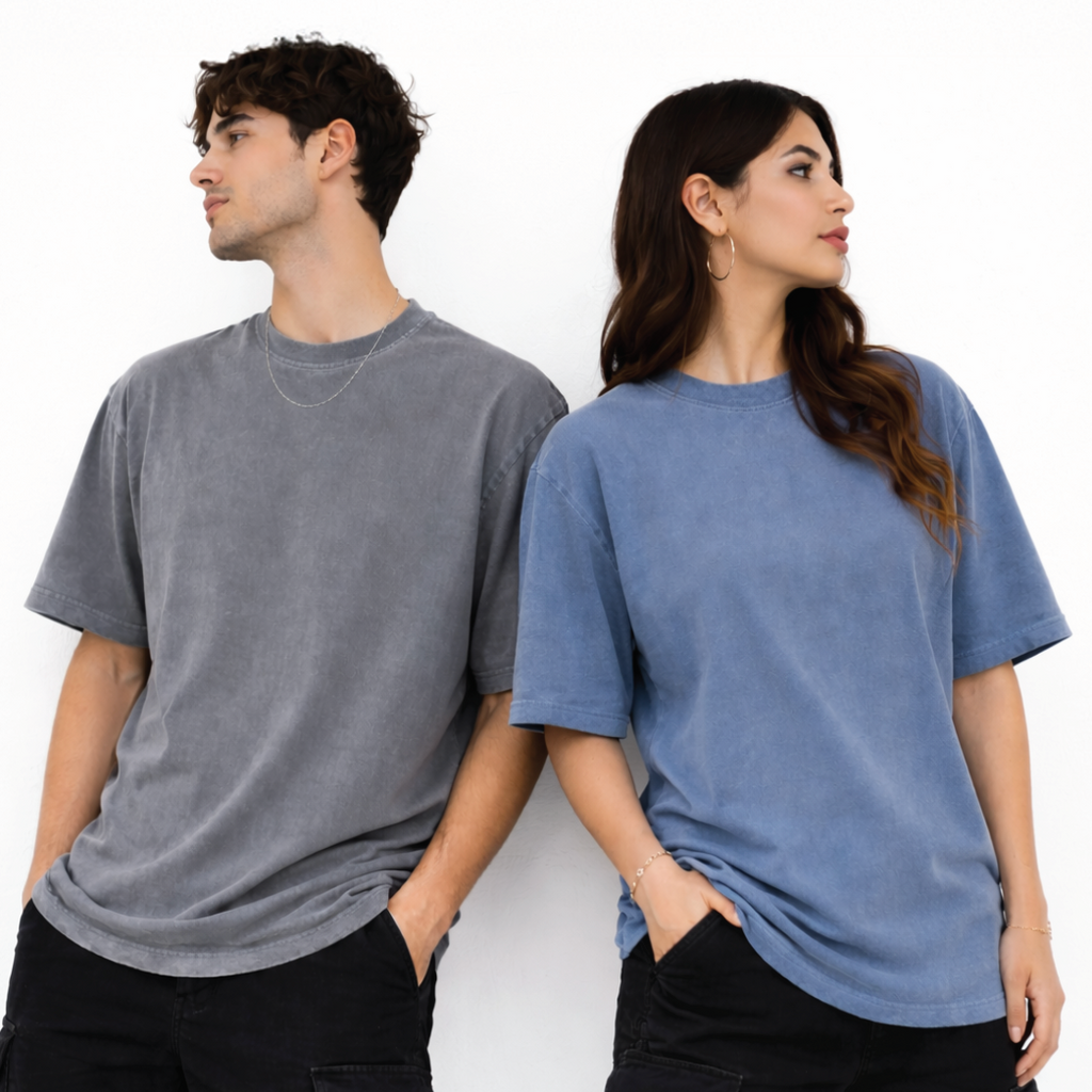 Vintage Washed Oversized Cotton T-Shirt