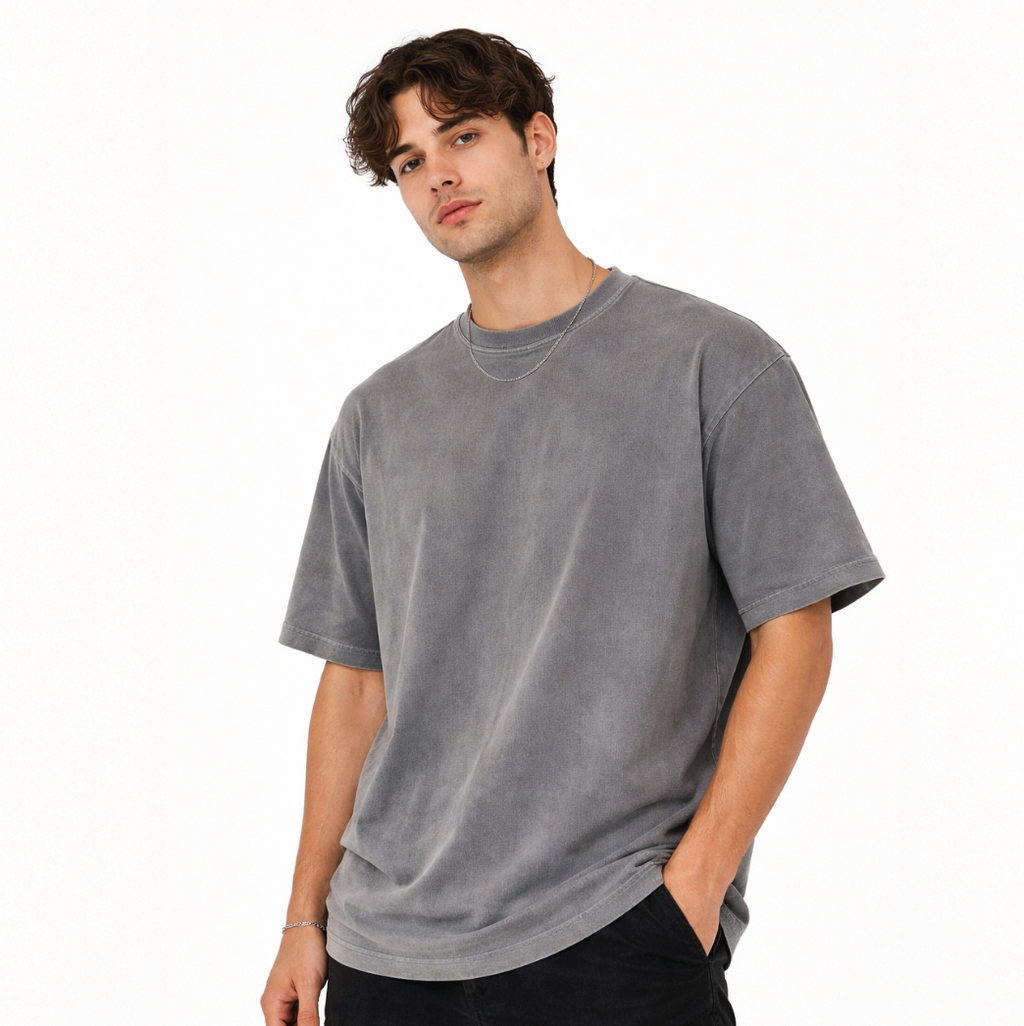 Vintage Washed Oversized Cotton T-Shirt