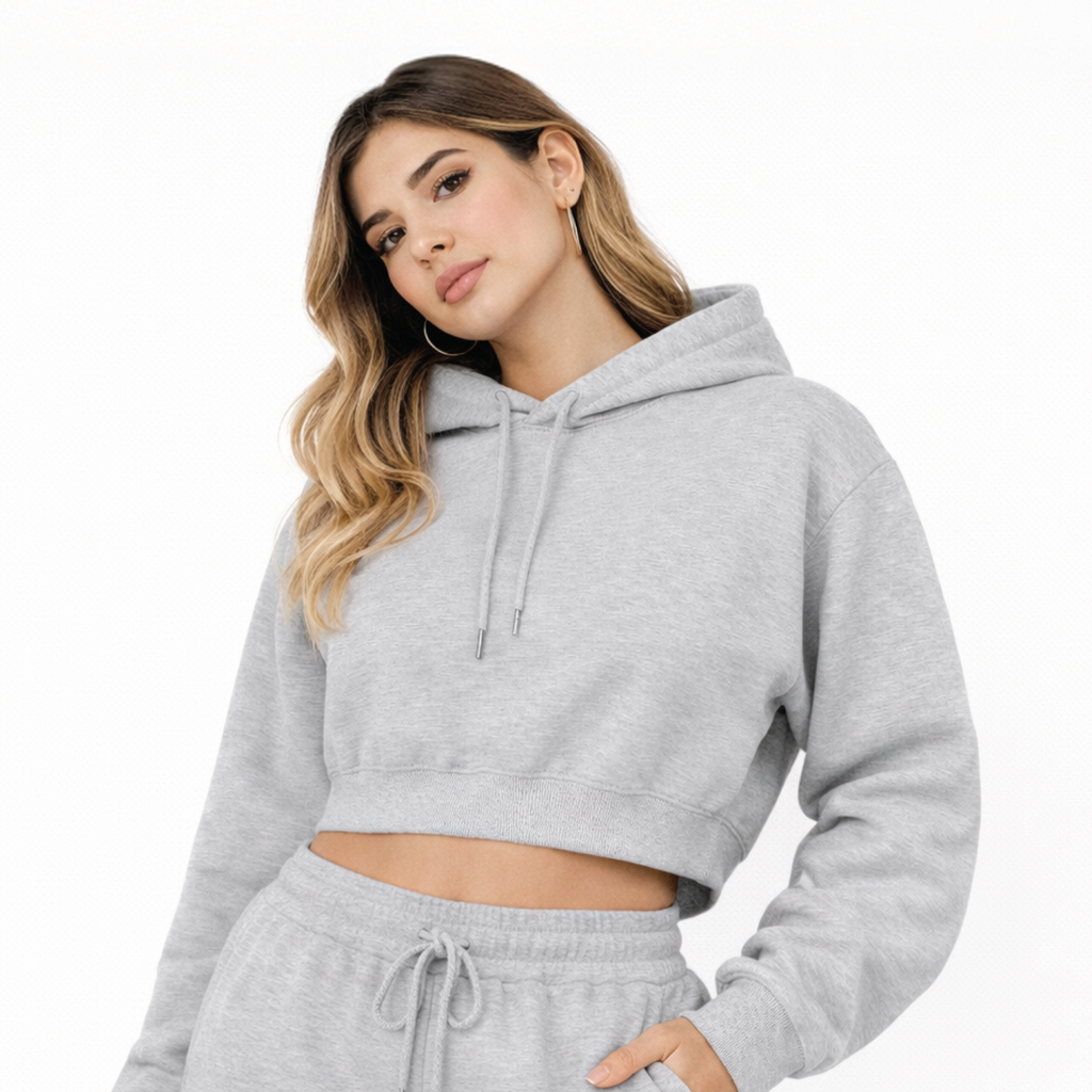 Essential Cropped Hoodie