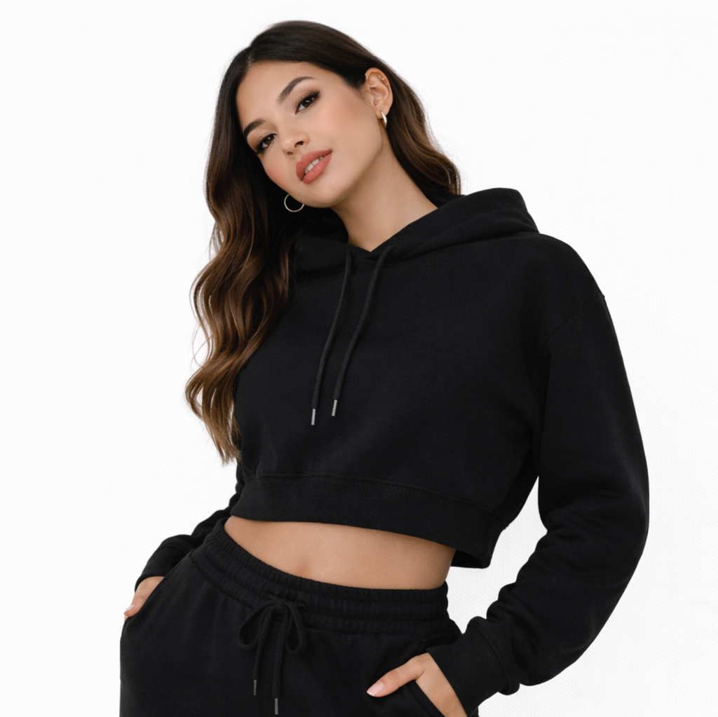 Essential Cropped Hoodie